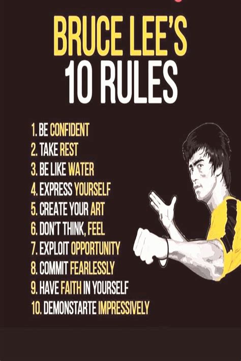 If anyone know about 11th rule of Bruce Lee please comment below ...