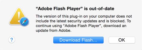 I use an older software that includes activities that really upon flash, which makes this resource very important to me. Apple Once Again Blocks Older Versions of Adobe Flash ...