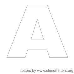 Print/save the individual characters by selecting the free printable letter stencils | Stencil Letters 12 Inch ...