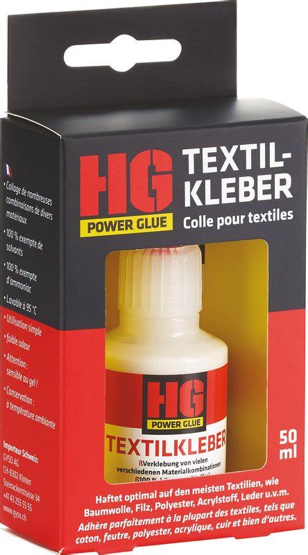 So i have to say that. HG Power Glue Textilkleber 50ml 000000T5 grosse Auswahl