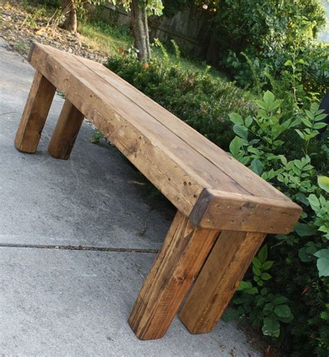 When i was designing this bench i wanted it to be super cheap and easy but still look great and fitting to the farmhouse theme. RUSTIC WOOD BENCH Farmhouse Indoor Outdoor English ...