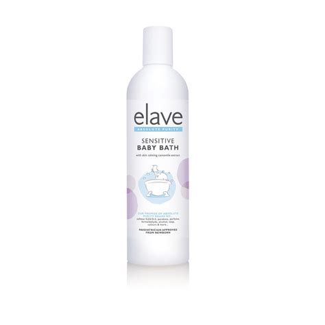 Elave ecocert sensitive baby bath description ingredients how to use description elave ecocert sensitive baby bath is a clinically tested extremely gentle cleanser enriched with organic camomile and organic aloe vera to protect and hydrate your baby's delicate skin. Elave Sensitive Baby Bath - 400ml | Online Pharmacy UK