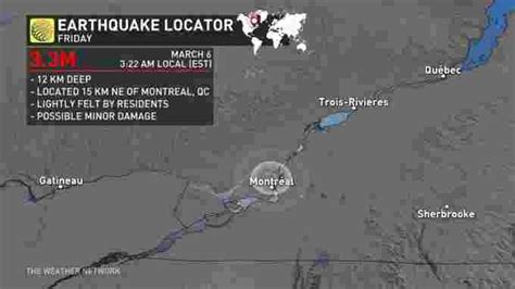 The Weather Network - Magnitude 3.3 earthquake rattles Montreal, intense shaking felt