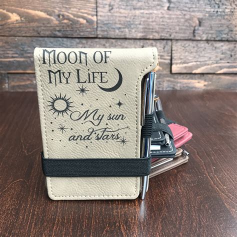 Game of quotes best quotes. Moon and Stars Game of Thrones quote laser engraved notepad