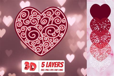 6043+ layered mandala svg free download design svg file make sure you also download all of our. 3D Heart Mandala SVG | Valentines Day Cricut ...