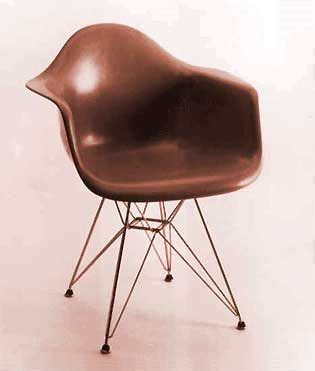 In the design world, the eames couple (charles and ray) made history. Eames Fiberglass Chairs history of design http://www ...