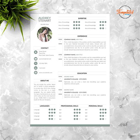 Just type over the sample text and replace it with your own. Resume Template for Ms Word (.docx) & Pages (.pages) with ...
