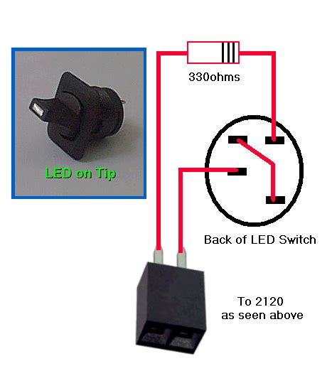 The next step is wiring a flip toggle switch, 2 buttons, and 2 led lights. 2 Pin Switch Wiring