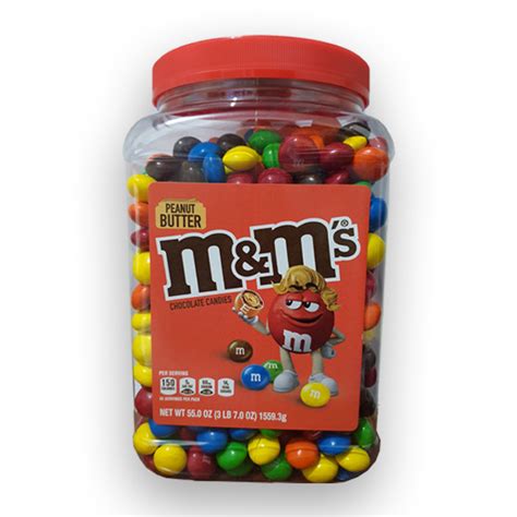 Add some melted chocolate to the top of the unwrapped peanut butter cup. SMR Chocolates - M&M's Peanut Butter Jar 1559.3g
