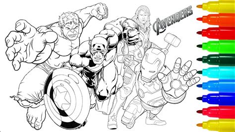 Marvel colouring pages are loved by kids because along with their incredible stories. THE AVENGERS Coloring Pages | Coloring Painting Avengers ...