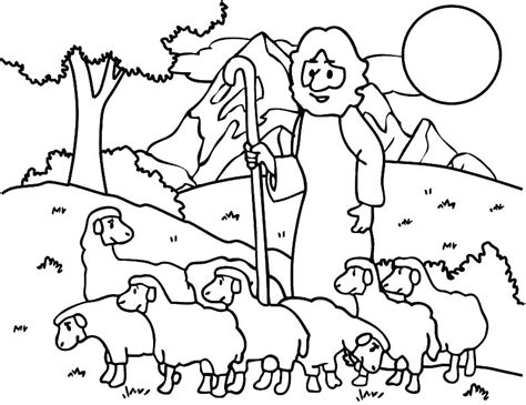 Printing the pdf of this animal coloring page will produce the best results. Jesus The Good Shepherd Coloring Pages at GetColorings.com ...