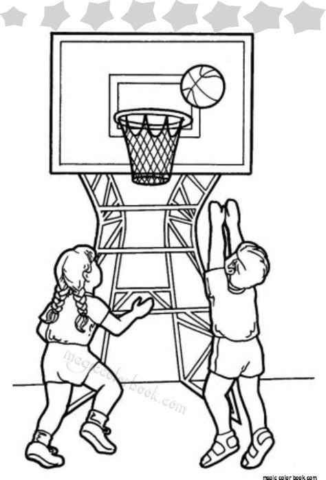 The rules of basketball are the rules and regulations that govern the play, officiating, equipment and procedures of basketball. Two-Kids-Playing-Basketball-in-School-Gym-Coloring-Page ...