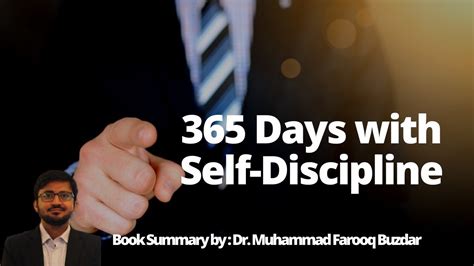 Why did he title the book in such a way? 365 days with self-discipline , Self control, mental ...