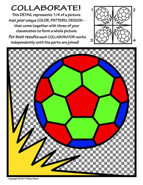 Fuzzy has detailed geometric coloring pages for kids and adults! Radial Symmetry (2) COLLABORATIVE Activity Coloring Pages ...