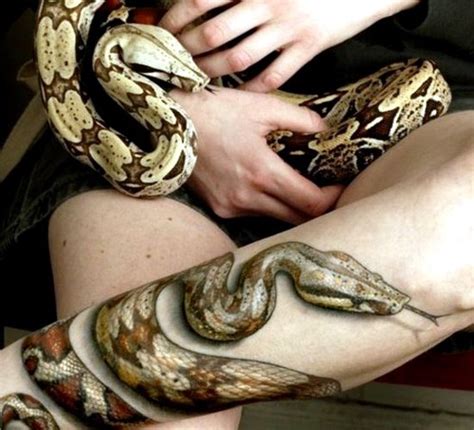 Snake tattoos are similar to insect and spider tattoos on one point: 7 Best Places for Male Tattoos