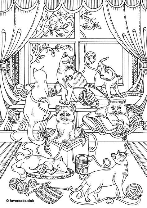 Free printable charlie brown coloring pages kids christmas. Playful cats coloring page | Cat coloring page