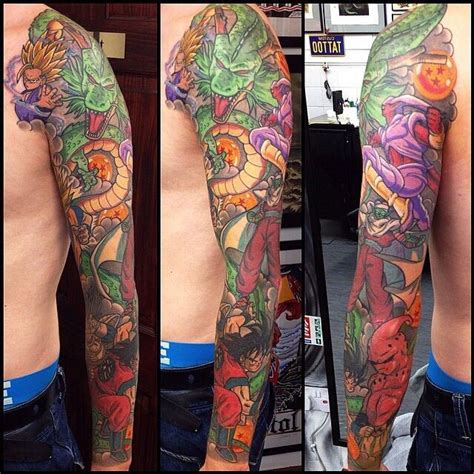 Matt tattoo art gohan dragon ball z tattoo facebook. Nice sleeve artist unknown, please tag if you know them