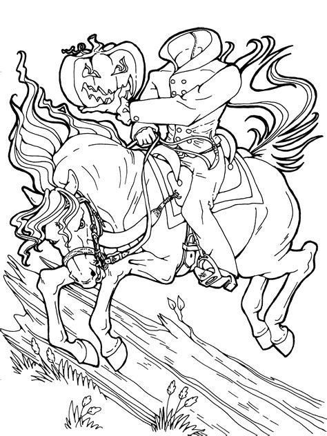 From insanely complicated mandala coloring pages to simpler free coloring pages featuring fabulous animals, our newest free coloring book features several types of stunning pages to color. Headless Horseman Halloween coloring page. Get more ...