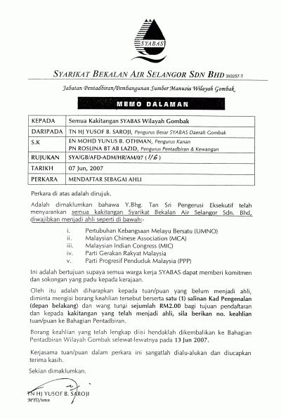 Pengguna yang menikmati bekalan air percuma 20 meter padu setiap bulan akan terus menikmati keistimewaan sehingga 29 februari 2020. Pakatan Rakyat: DUNIACACAMARBA