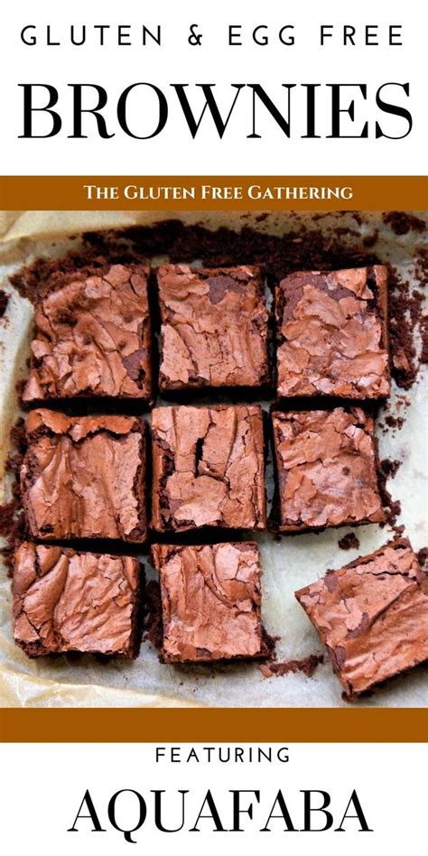 Aquafaba is the best replacement we've. Gluten Free & Egg Free Brownies (Using Aquafaba) • The ...