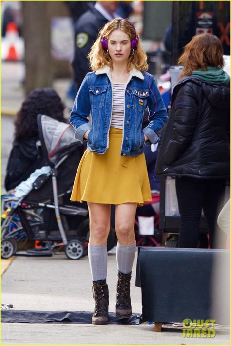 Lily james rocks a pair of purple headphones while on the set of baby driver on saturday afternoon (february 20) in atlanta, ga. Lily James & Ansel Elgort Listen To Music On Set of 'Baby ...