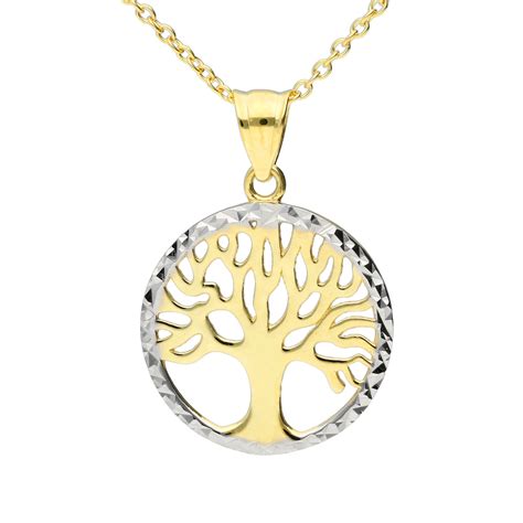 9ct Yellow Gold Tree Of Life Pendant | Buy Online | Free and Fast UK Insured Delivery