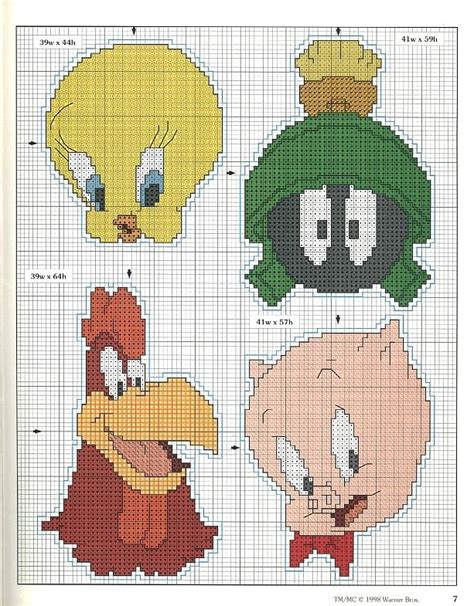 Many of the treasured gifts from parents and grandparents are the cross stitching they did and handed down. Tweety Bird, Marvin the Martian, Foghorn Leghorn and Porky ...