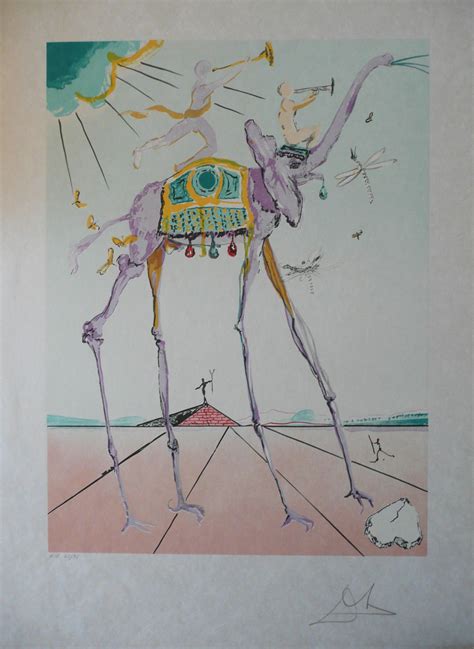 Elephant is also a recurring image in dali's works. SALVADOR DALI "Space Elephant"