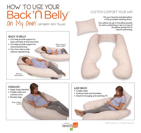 Body comfort click activated instant and reusable heat packs or cold packs 4 pieces. Back 'N Belly® On My Own | Body pillow, Pillows, Custom ...