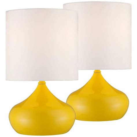 Browse a wide selection of lamp sets on houzz, including floor and table lamps sets as well as lamps in sets of three for matching home decor. Droplet 14 3/4"H Canary Yellow Modern Accent Lamps Set of ...