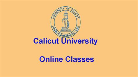 The cu releases 2 lists of degree allotments. Calicut University Online Classes for UG / PG ...