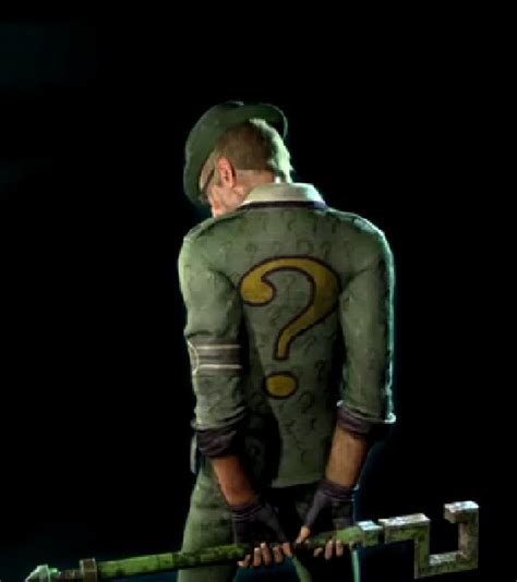 You need to hold down the detective mode button to scan it. Riddler (Arkhamverse) | Batman Wiki | FANDOM powered by Wikia