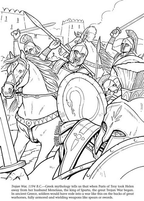 Strong hero for coloring book, vector illustration. Ancient Roman War Coloring Pages - Coloring Home