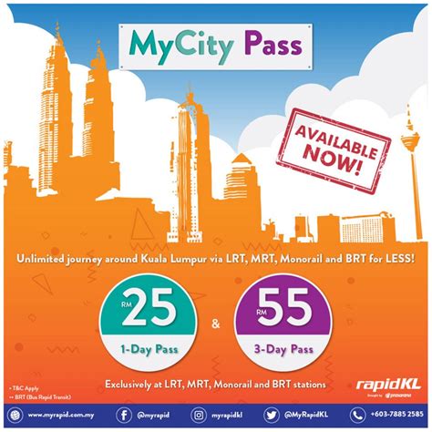 Rapidkl pun dah boleh buat direct payment guna kad atm. Rapid KL Introduces MyCity 1-Day and 3-Day Unlimited ...