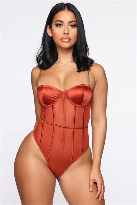 Chain To You Bodysuit - Copper in 2020 | Bodysuit, Fashion ...