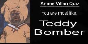 What anime villain are you quiz. anime results