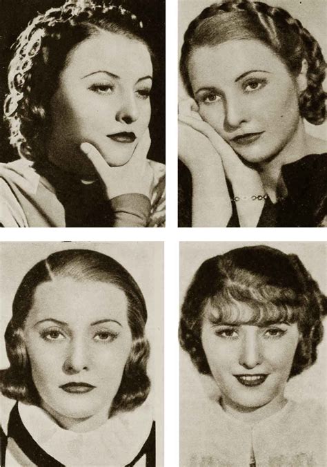 Your hair texture and face shape traditionally influence your hairstyle. Hollywood Beauty School - Christmas 1934 | Vintage ...