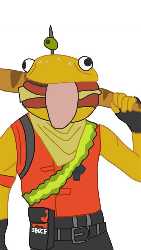 Sorry for the long wait. Durr Burger skin concept | Fortnite: Battle Royale Armory Amino