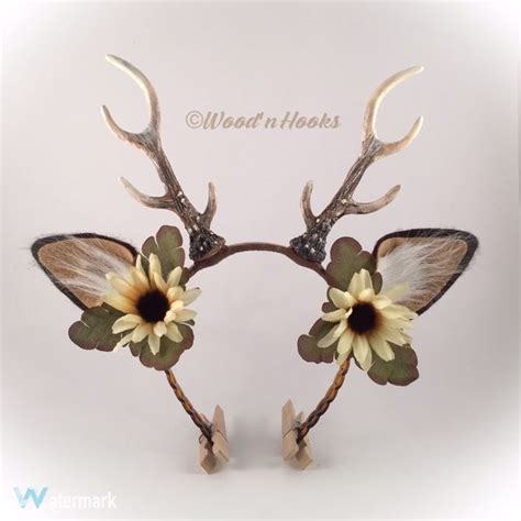 Each pair of my deer antler head pieces are custom shaped, cleaned, and sculpted to be a balanced. Pin by Jenni Metzger on Crowns | Deer antlers headband, Antler headband, Deer costume