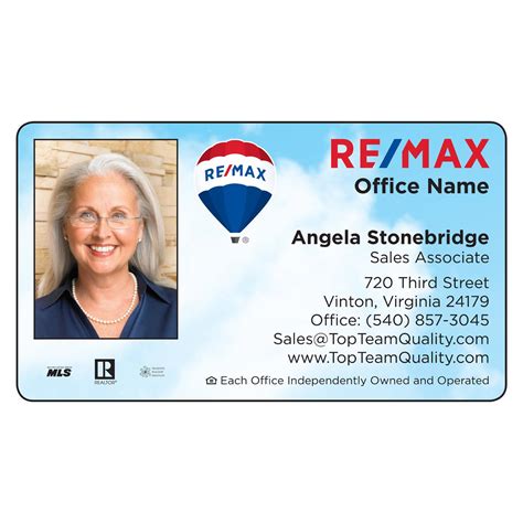 They stand out from other cards, and they stick around, too. RE/MAX Magnetic Business Card | Magnets USA®