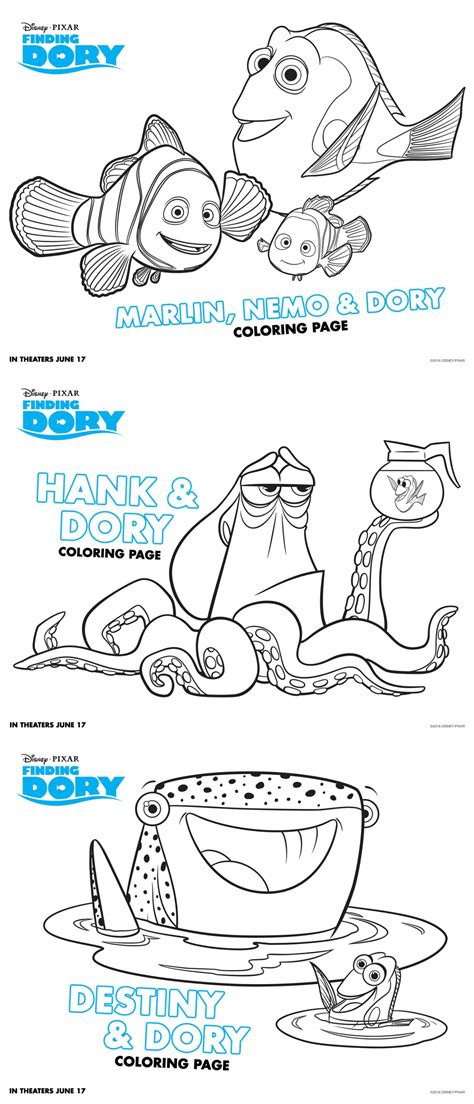 500x336 coloring finding nemo coloring sheets pages printable of free. Summer Boredom Buster: FREE Finding Dory Printables ...