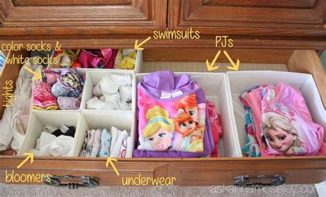 Not very practical for storage though they do look great when on the hotel beds! Easy Tips for Organizing Kids Clothes and Toys - Ask Anna