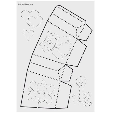 1 din a4 seite, hochkant, in farbe. Design-Schablone Nr. 1 "Prickel-Leuchte", DIN A4 | Basteln ...