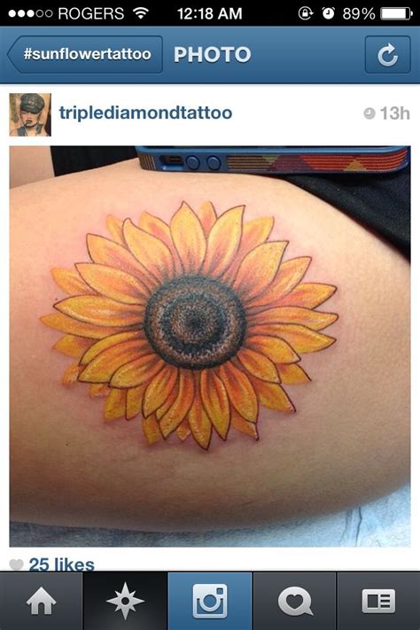 Black sunflower tattoo cover up. Sunflower tattoo | Tattoo | Pinterest | Tattoos cover up ...