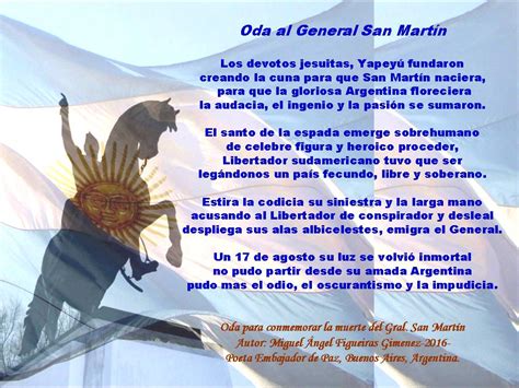 Puerto general san martín officially became a city in 1987. El Magazin de Merlo: "ODA al GENERAL SAN MARTIN" Obra ...