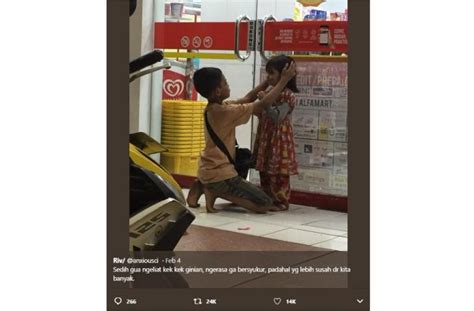 Adik mau tidur dikasih guncangan sama kakak. Sedih, Potret Adik dan Kakak Ini Bikin Netizen Banyak ...