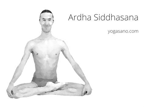 Siddhāsana) or accomplished pose, is an ancient seated asana in hatha yoga and modern yoga as exercise suitable for meditation. Ardha Siddhasana - Yogasano