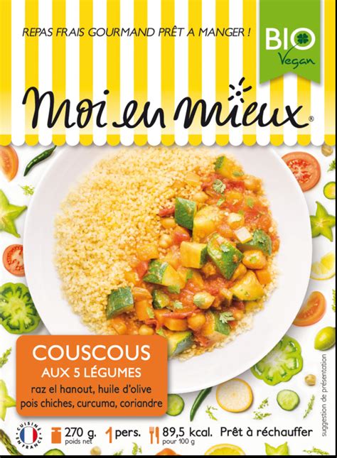 Retirez la merguez et le poulet, et votre couscous devient un plat vegan ! Les plats cuisinés traiteur se font plus gourmets ...