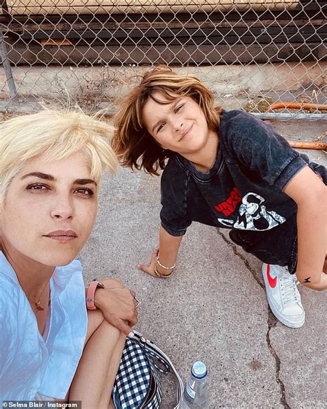 Share or comment on this article: Selma Blair, 49, opts for casual-cool for a lunch date ...