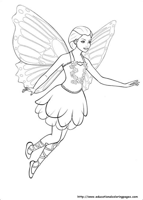 Barbie ® color reveal™ is the ultimate surprise experience! Barbie Mariposa Coloring Pages Free For Kids